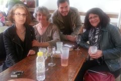 Lili, Catherine, Marco et Karine, à l'AG du SNAT 2019.