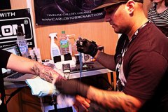 Carlos Torres au Mondial du Tatouage 2014.