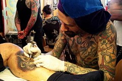 Phillip Leu au Mondial du Tatouage 2014.